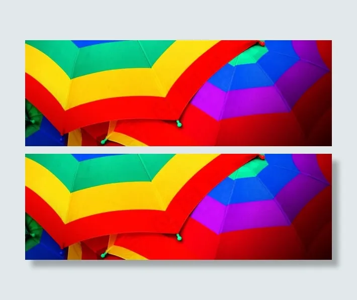 简约炫彩创意banner背景