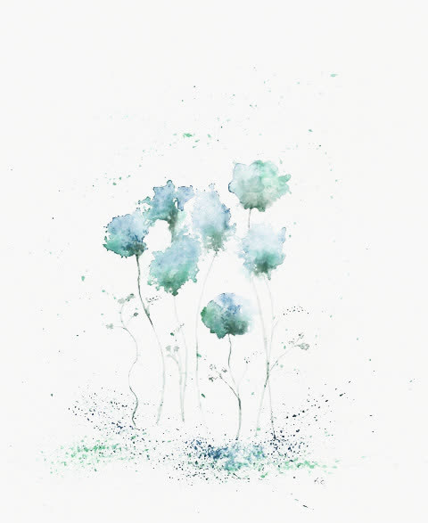 手绘鲜花免抠