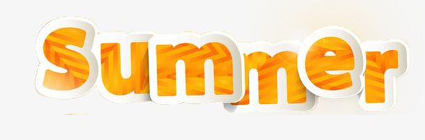 summer艺术字免抠