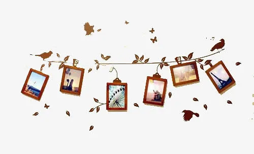 拼图照片墙免抠