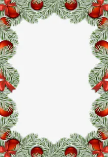 可爱圣诞边框装饰免抠