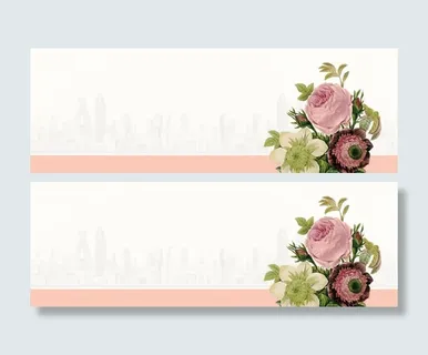 复古花朵背景免抠