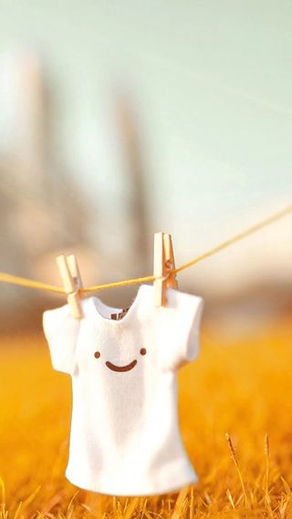 小清新可爱卡通衣服H5背景高清