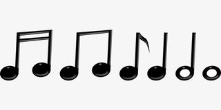 黑色音符免抠