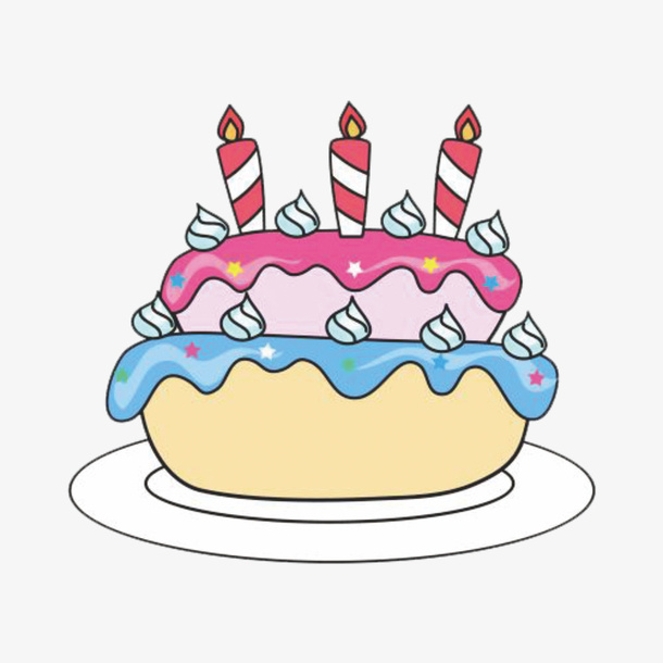 生日蛋糕卡通元素素材免抠