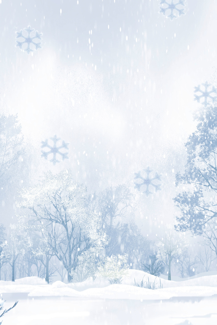 唯美冬天雪景下雪高清