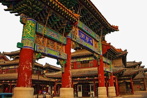 天津杨柳青石家大院风景免抠