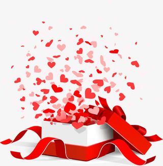 七夕520情人节浪漫爱心免抠