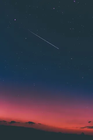 璀璨的星空流星高清