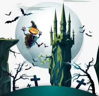 万圣节海报免抠