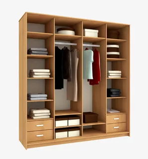 原木衣柜免抠