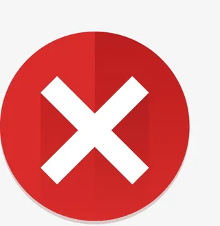 红色错误差号图标免抠