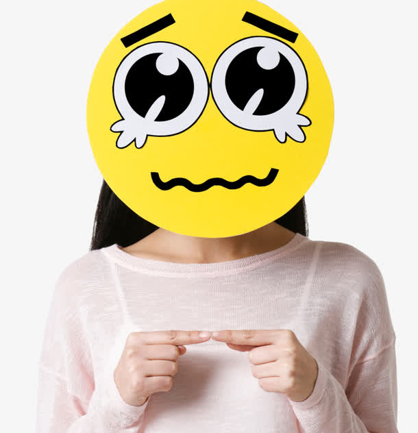 卡通哭脸表情免抠