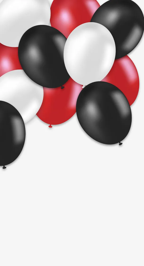 卡通彩色漂浮气球免抠