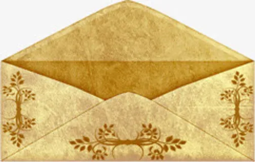 复古信封淘宝促销首页设计免抠