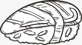 卡通手绘寿司素材图免抠