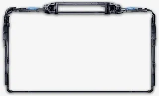 宇宙高科技蓝色边框免抠