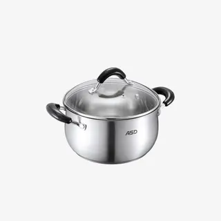 爱仕达可视复底加厚不锈钢汤锅免抠