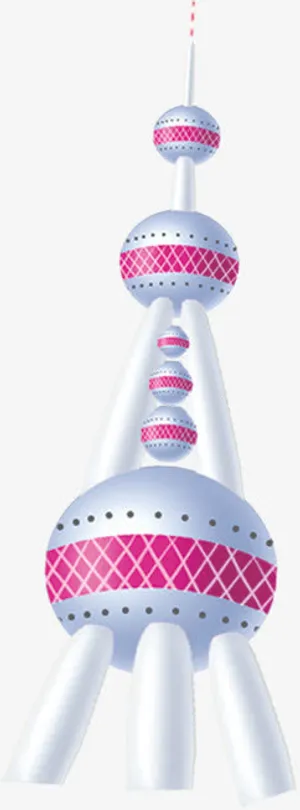 卡通东方明珠上海建筑免抠