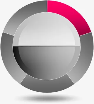 圆环分类流程图免抠