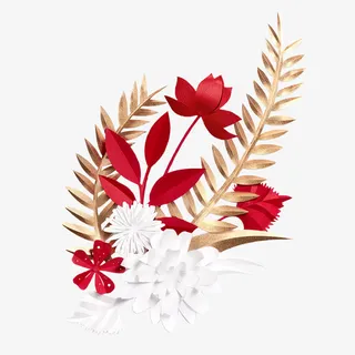 手绘卡通装饰花瓣花草装饰海报设免抠 手绘卡通装饰花瓣花草装饰海报设免抠