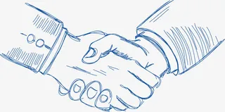 矢量手绘商务元素免抠