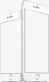 白色手机边框效果设计免抠