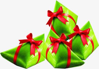 绿色粽子一堆粽子端午节装饰免抠