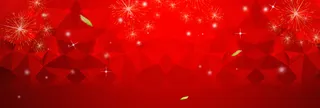 红色低面图案喜庆烟花海报背景高清