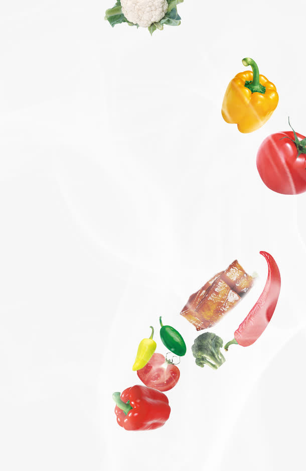 漂浮的食物免抠
