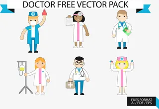 医生护士集合免抠