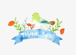 thankyou特色创意设计免抠