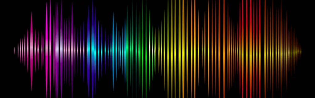 彩色电波背景高清