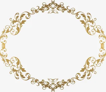 金色树藤框架免抠