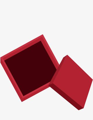 节日活动盒子礼盒促销新年免抠