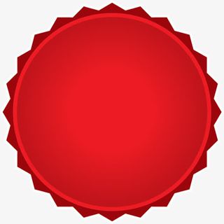 春天红色渐变标签免抠