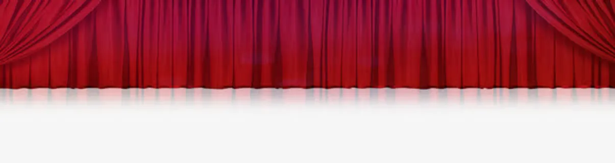 喜庆的帏幔免抠