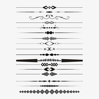 复古分割线免抠