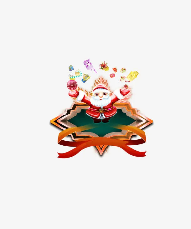 圣诞节海报元素免抠