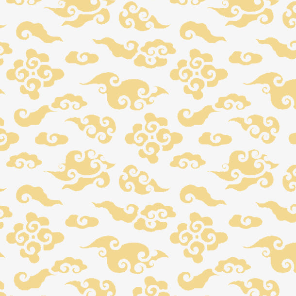 淡黄色祥云底图图片素材免抠