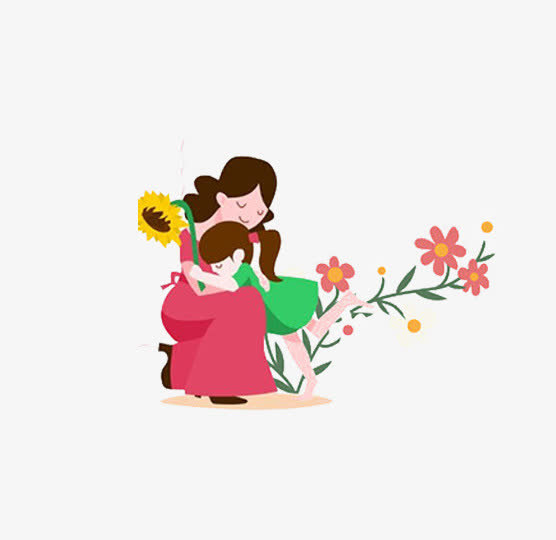 卡通母女免抠