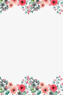 38女王节小清新花朵边框创意设计免抠