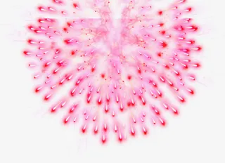 灿烂烟花喜迎元旦海报免抠