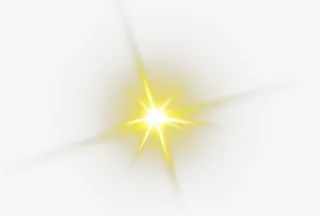 黄色发光光效免抠
