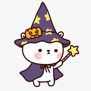 卡通白色小猫咪圣诞节免抠