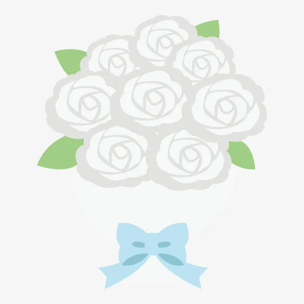 卡通结婚图片婚礼 婚庆花束免抠