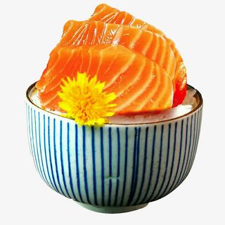 三文鱼盖饭免抠