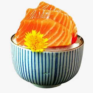 三文鱼盖饭免抠