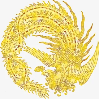 金色的凤凰免抠