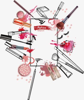 手绘化妆品免抠